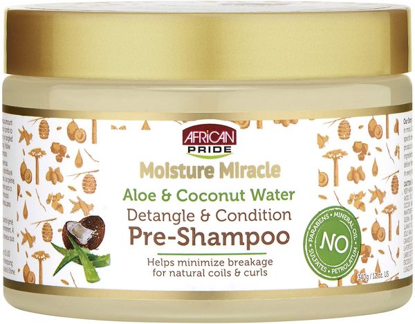 AFRICAN PRIDE MOISTURE MIRACLE PRE SHAMPOO X476ML