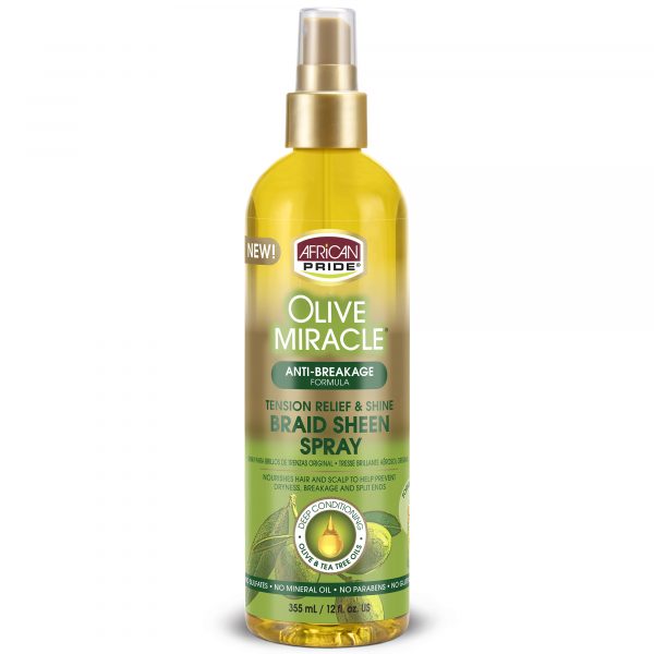 AFRICAN PRIDE OLIVE MIRACLE BRAID SHEEN SPARY