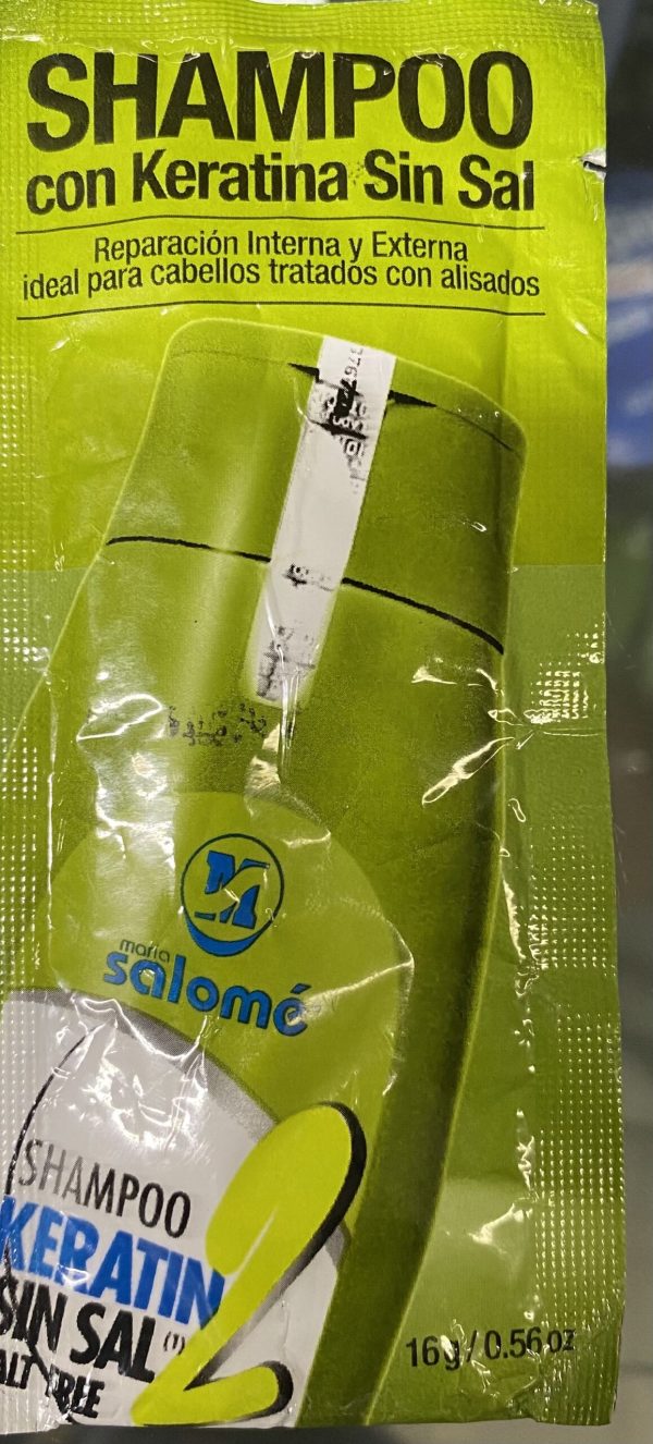 SHAMPOO SOBRE KERATINA SIN SAL 16 ML
