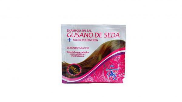 SHAMPOO GUSANO DE SEDA ULTRAREPARADOR *30Gr. SOBRES - COSMETICOS MyE