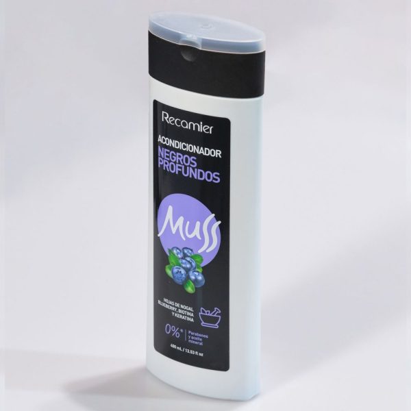 ACONDICIONADOR MUSS NEGRO RECAMIER 400ML