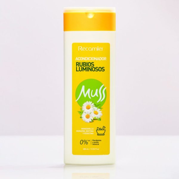 ACONDICIONADOR MUSS BOTANIKA RUBIO LUMINOSO *400Gr. - RECAMIER