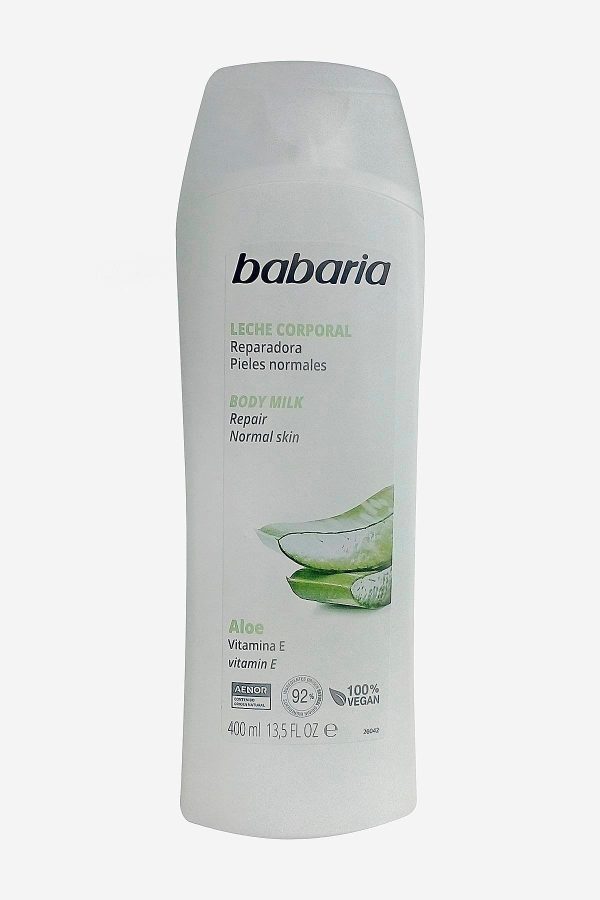 BODY MILK ALOE CON VITAMINA E *400ML - BABARIA
