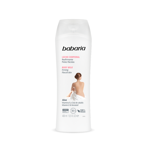 BODY MILK REAFIRMANTE CON VIT. E (ALOE VERA) *400ML - BABARIA