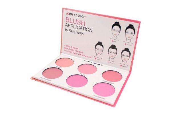 CITY COLOR BLUSH PALETTE PINKS AND CORALS PALETA DE RUBOR
