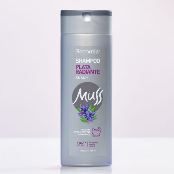 SHAMPOO MUSS RECAMIER PLATA RADIANTE 400ml