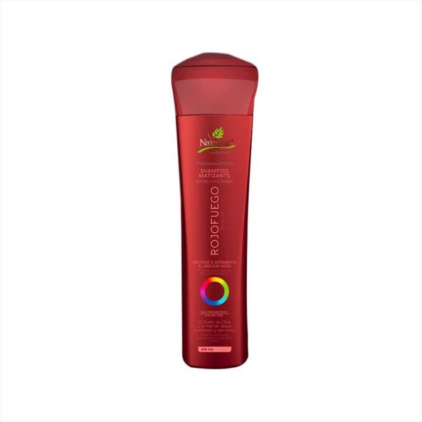 SHAM MATIZANTE ROJO FUEGO 300ML NAISSANT