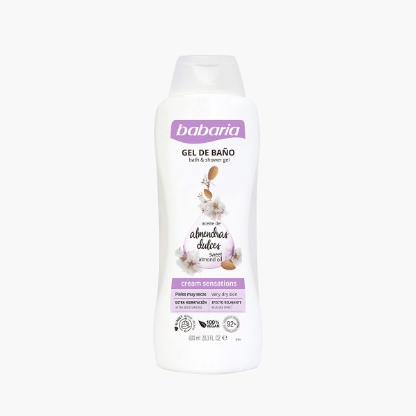 GEL DE BAÑO CON ACIETE DE ALMENDRAS DULCES PIE SECA X 600 ML