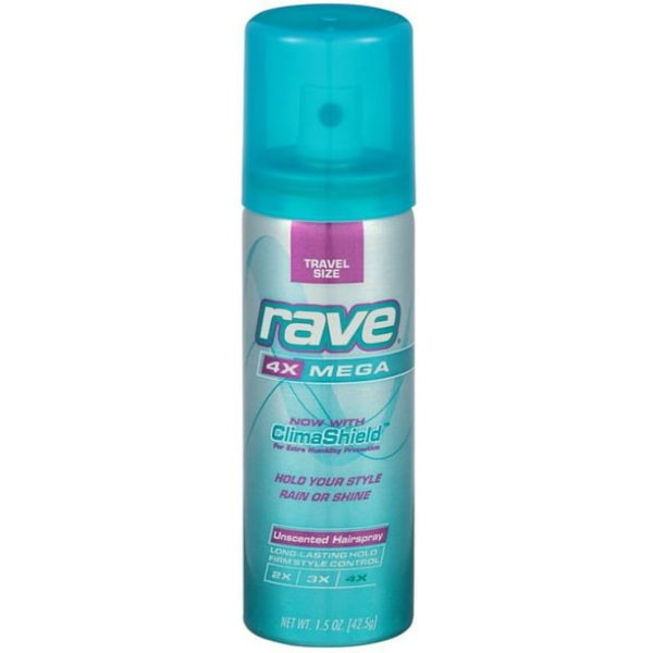 RAVE HAIRSPRAY X4 VIAJERA SIN AROMA 1,5OZ LACA