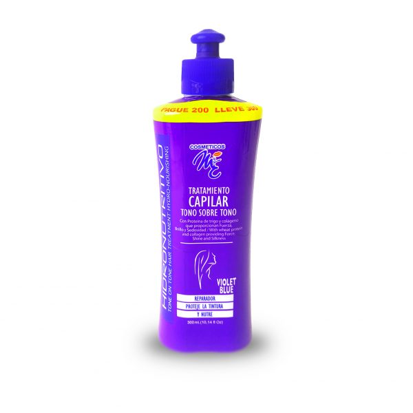 TRATAMIENTO CAPILAR TONO SOBRE TONO VIOLET BLUE * 300ML - COSMETICOS MyE
