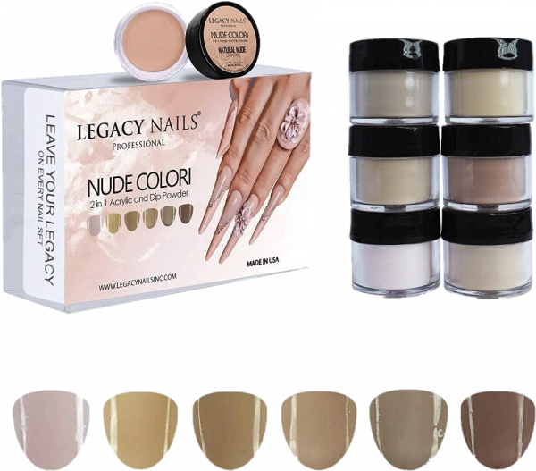 LEGACY NAILS POLVO ACRILICO  X1 TONOS NUDE COLORI
