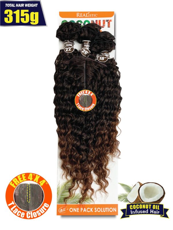 CABELLO REALISTIC EXTENSIONES COCONUT JERRY 18" 20" 22" - Image 2