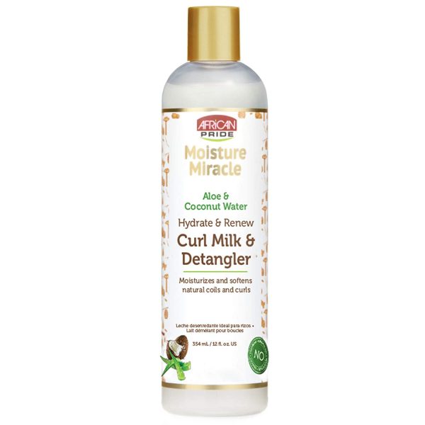 CURL MILK DETANGLER AFRICAN PRIDE MOISTURE MIRACLE 354ML