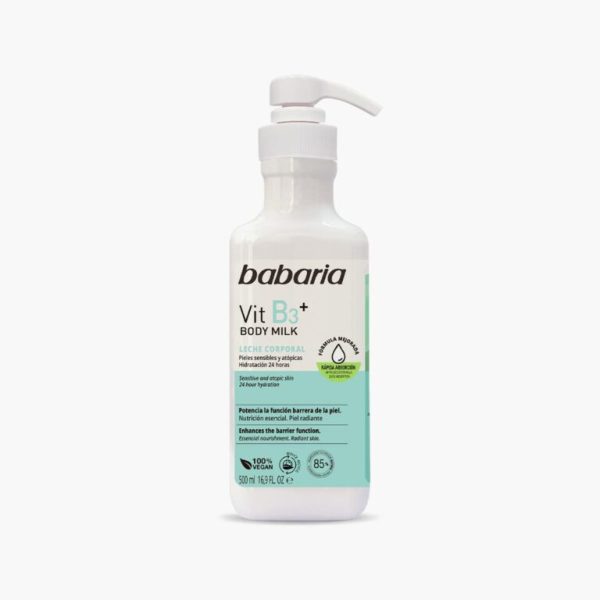 BABARIA BODY MILK VIT B3 LECHE CORPORAL X 500ML
