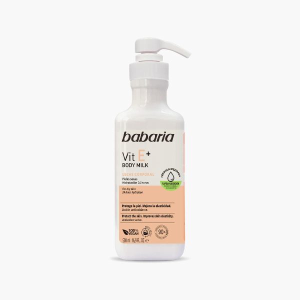 BABARIA BODY MILK VIT E LECHE CORPORAL ( PIELES SECAS)