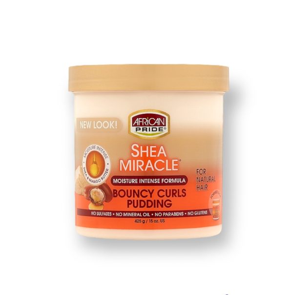 AFRICAN PRIDE SHEA MIRACLE BOUNCY CURLS PUDDING 425GR