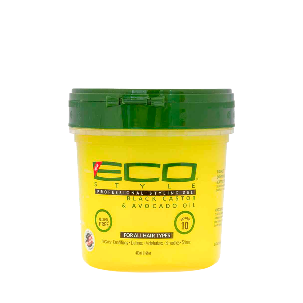 ECO STYLE BLACK CASTOR Y AVOCADO OIL 473ML