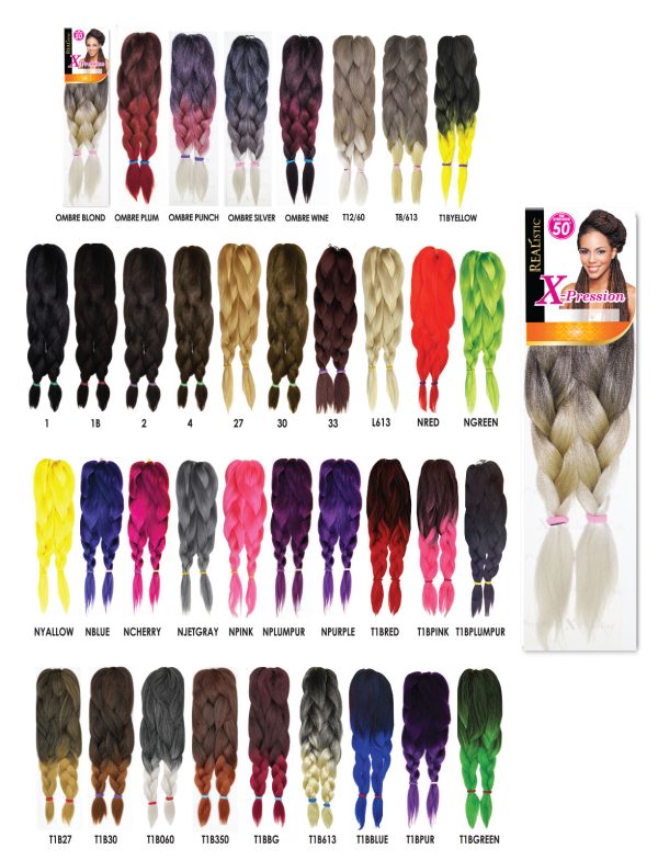 CABELLO KANEKALON REALISTIC X-PRESSION BRAID 50"Pre Stretched - Image 3