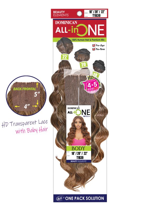 EXTENSIONES DOMINICAN ALL IN ONE BODY 18"20"22"
