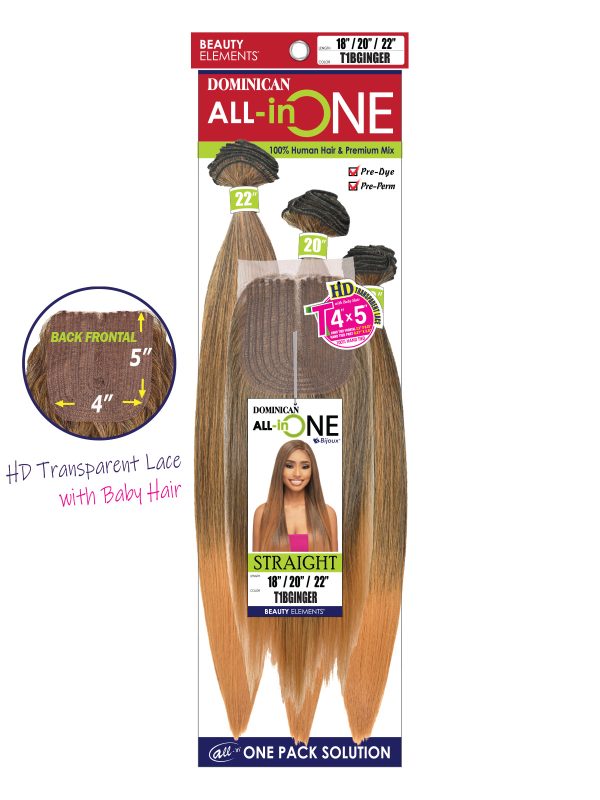 EXTENSIONES DOMINICAN ALL IN ONE STRAIGHT 18"20"22"