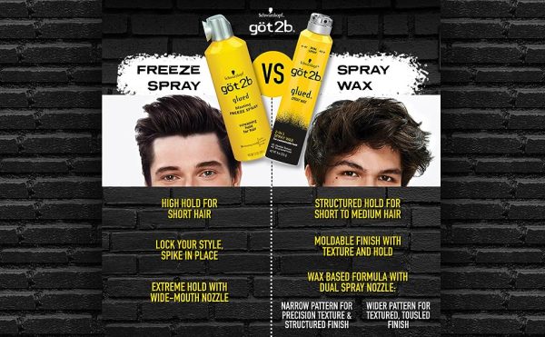 GOT2B GLUED  2 EN 1 SPRAY WAX 8OZ-SCHWARZKOPF - Image 2