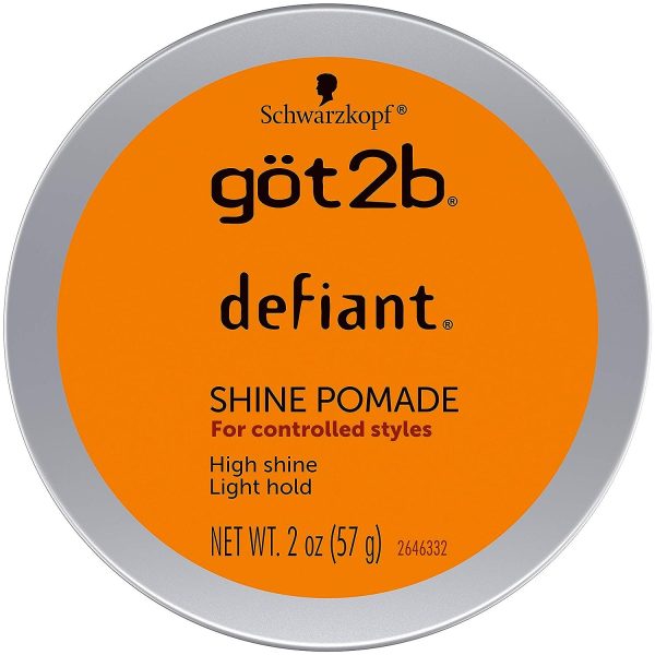 GOT2B DEFIANT SHINE POMADE (For controlled styles) 2 oz SCHWARZKOPF