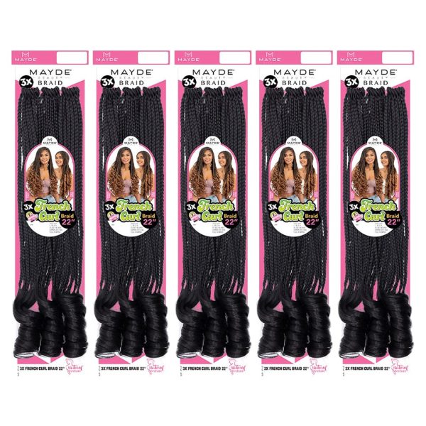 MAYDE 3X FRENCH CURL BRAID 22"
