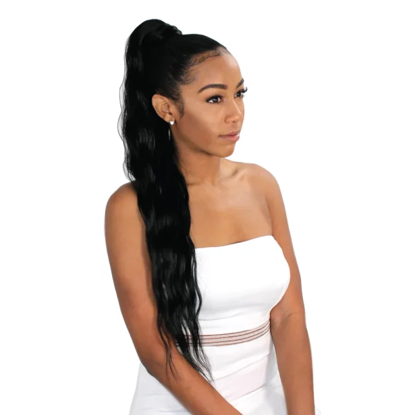 PLATINO PONY TAIL WEAVE MALAYSIAN WAVE largo 24" - Image 2