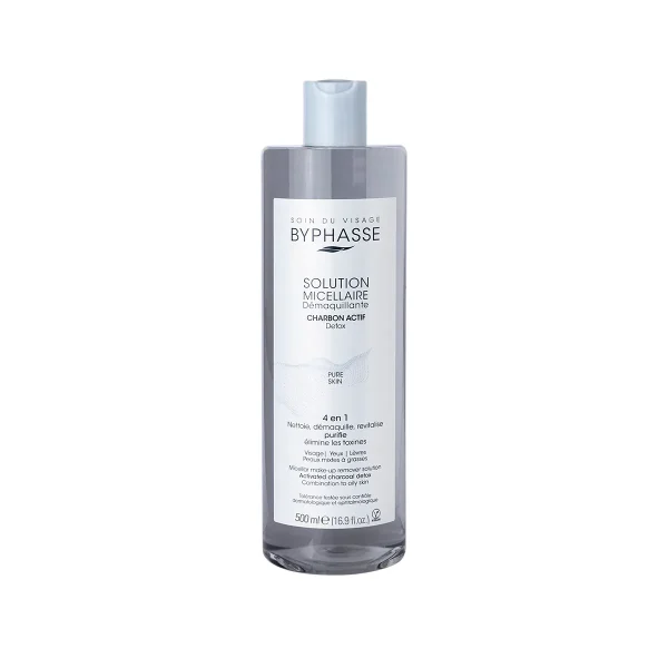 BYPHASSE AGUA MICELAR CARBON ACTIVO 500ML